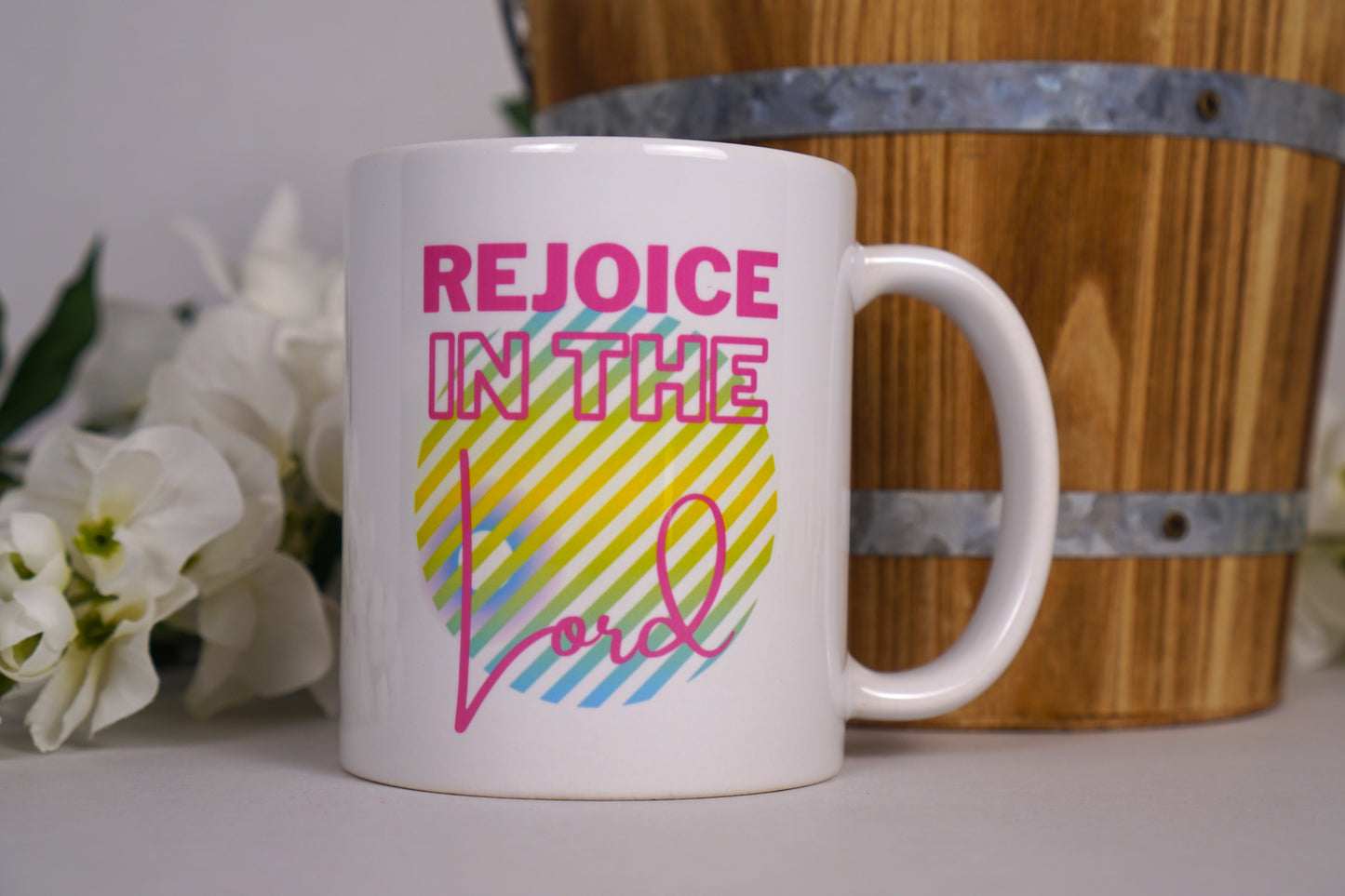 Rejoice Mug pink