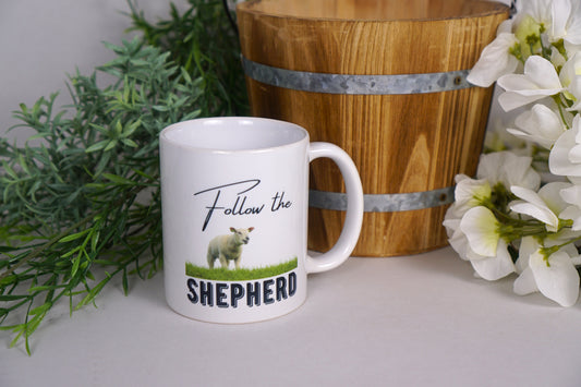 Follow the shepherd mug