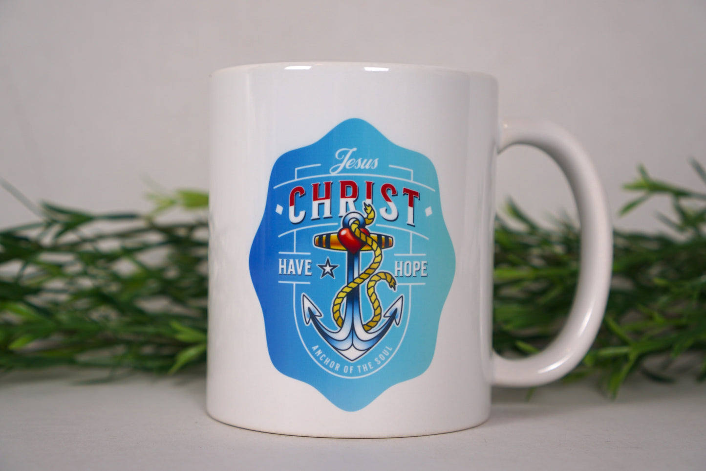 Christ our anchor mug