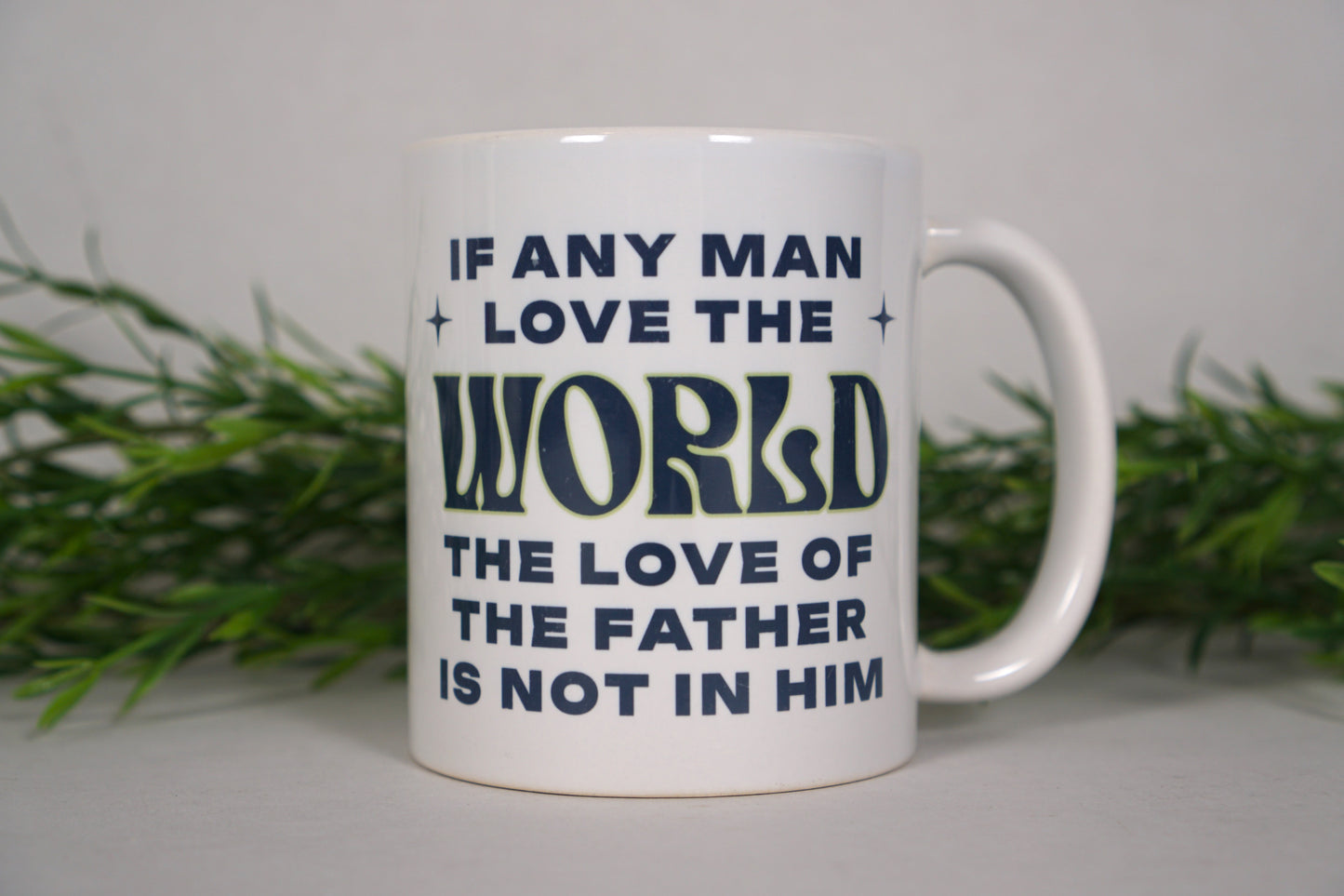 Love not the world mug